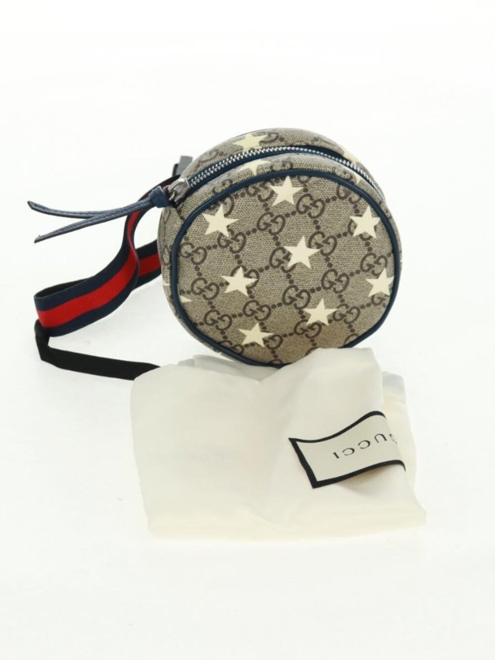 *So Cute* Gucci GG Sherry Supreme Child Waist Bag Monogram Stars Authentic